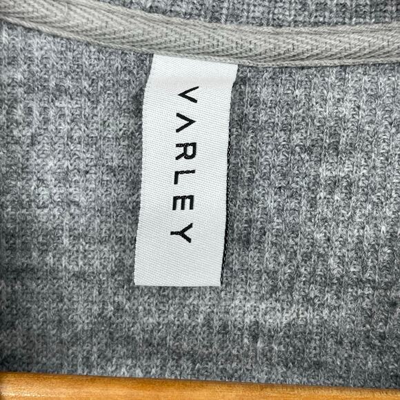 Anthropologie Varley Side Zip Pullover Gray Sweatshirt Size XS Athleisure‎ Yoga - Picture 6 of 7
